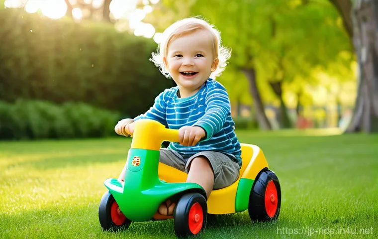 승용완구 네이버 스마트스토어 - **Prompt 2: "Stylish Ride-on Toy as Interior Accent"**
    A charming child, about 3-4 years old, dr...